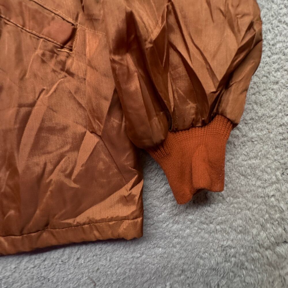 Vintage 70s 80s Swingster asgrow Coach Snap Button Lined Jacket Mens Large Brown - Picture 10 of 13